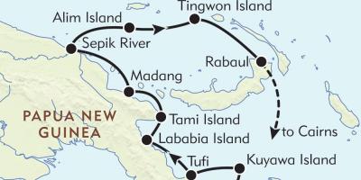 Kart рабаул Papua Yeni Qvineya