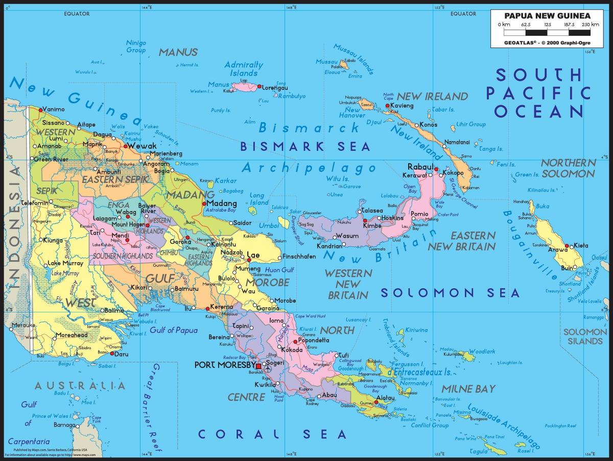 ətraflı xəritəsi, Papua-Yeni Qvineya