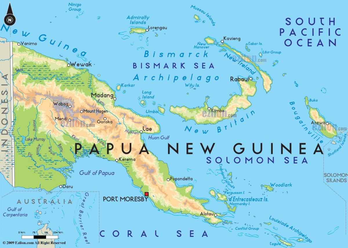 kart paytaxtın Papua-Yeni Qvineya
